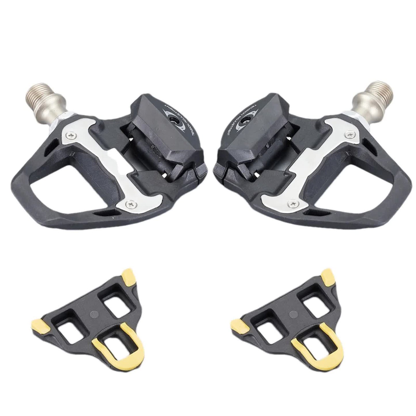 Compatible Shimano Ultegra R8000 SPD-SL Clipless Pedals with SM-SH11 Cleats black - Image 2