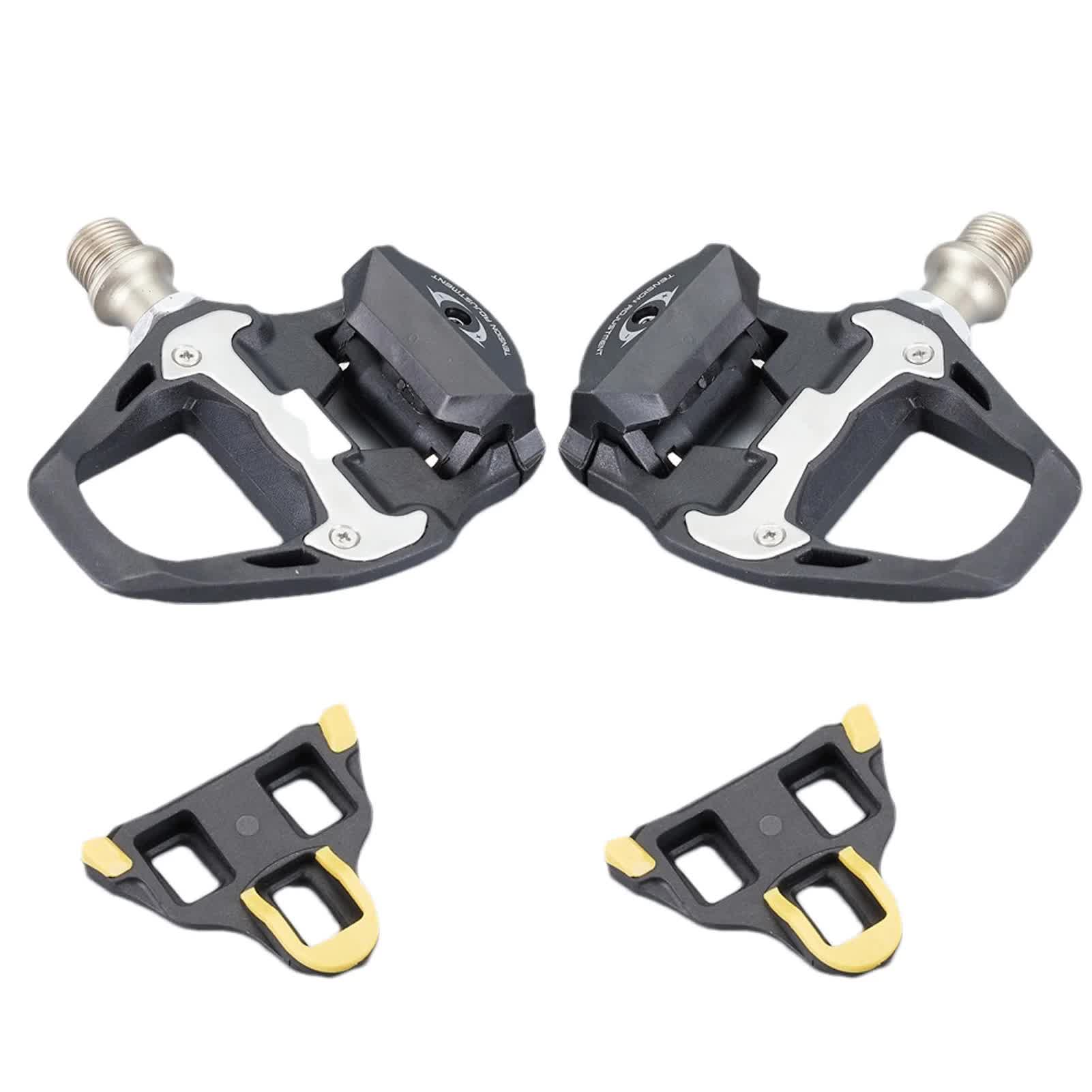 Compatible Shimano Ultegra R8000 SPD-SL Clipless Pedals with SM-SH11 Cleats black - Image 2