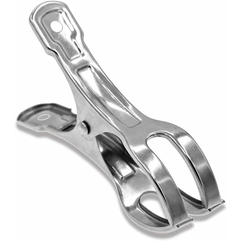 10-pack Large Stainless Steel Clothes Pegs, Heavy Duty Giant Clothes Pegs for Sunbeds, Pool Covers