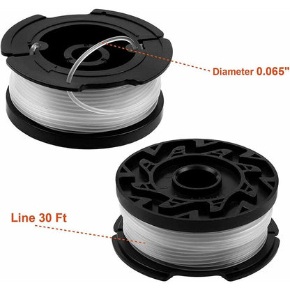 Black & Decker lawn mower spool, 6-pack, black - Image 4