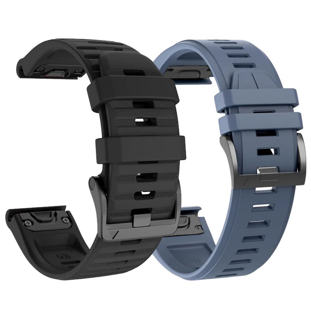 22mm 26mm Silicone Strap for Garmin Fenix ​​​​7X 7 Pro Solar/6X 6 Sapphire 5 5X Plus 3 3HR/Epix QuickFit WatchBand 1:1 Official Band style1 Army green style1 Army green QuickFit 22mm - Image 2