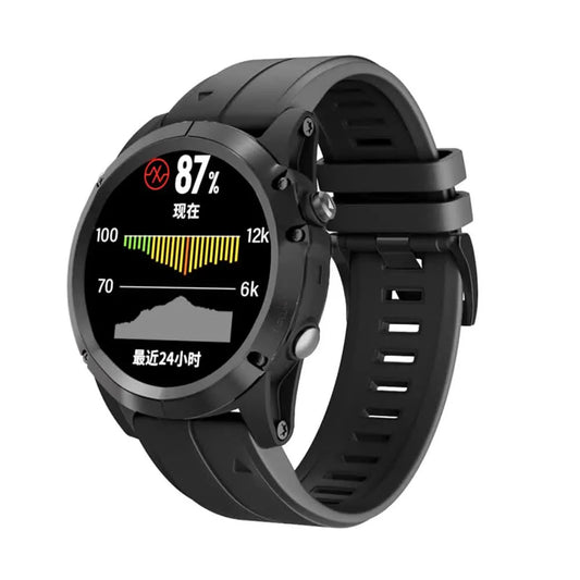 22mm 26mm Silicone Strap for Garmin Fenix ​​​​7X 7 Pro Solar/6X 6 Sapphire 5 5X Plus 3 3HR/Epix QuickFit WatchBand 1:1 Official Band style1 Army green style1 Army green QuickFit 22mm - Image 4