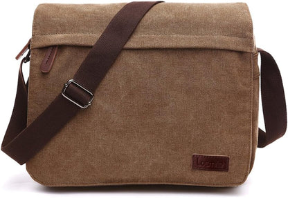 Men's shoulder bag canvas shoulder bag laptop bag school bag
