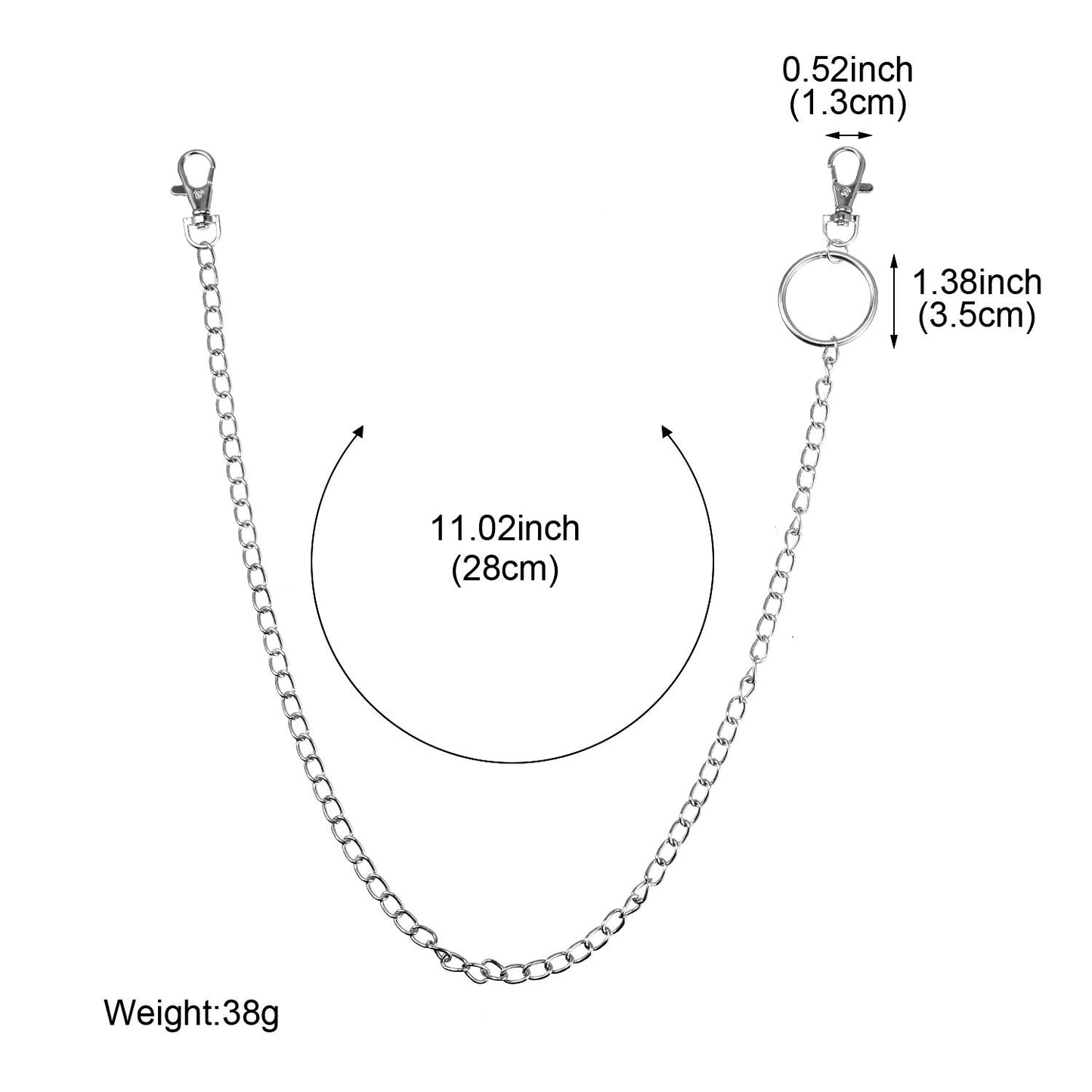 pcs jeans chain wallet chain pocket chain belt chain hip hop pants chain - Image 2