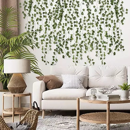 25 meters Ivy garland / Leaf garland - 2 m long Green - Image 6