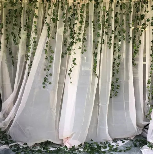 25 meters Ivy garland / Leaf garland - 2 m long Green - Image 8