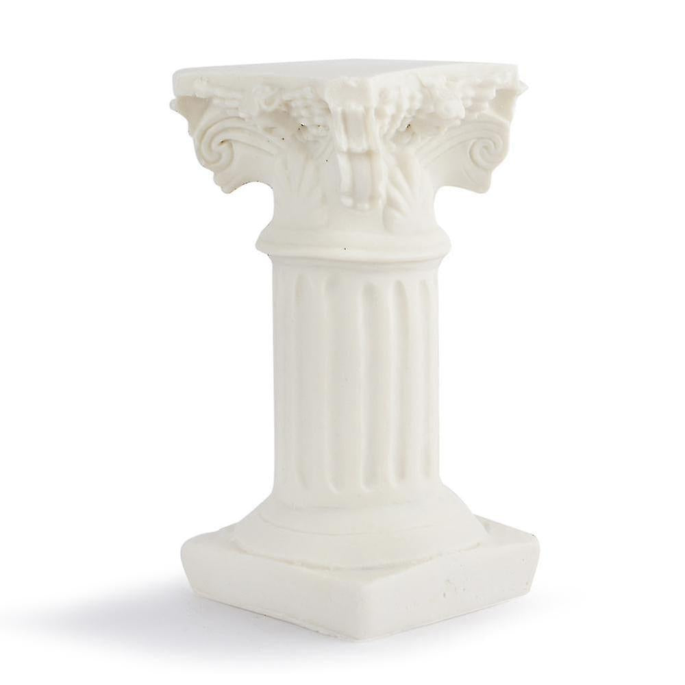 White Roman Pillar Greek Pillar Statue Indoor and Outdoor Modern Style Mini Resin Decoration (1 pc, white) - Image 4
