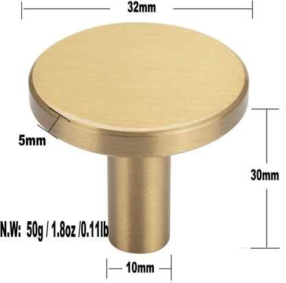 Set of 4 wall hooks in brushed brass, towel hooks in gold - Image 2