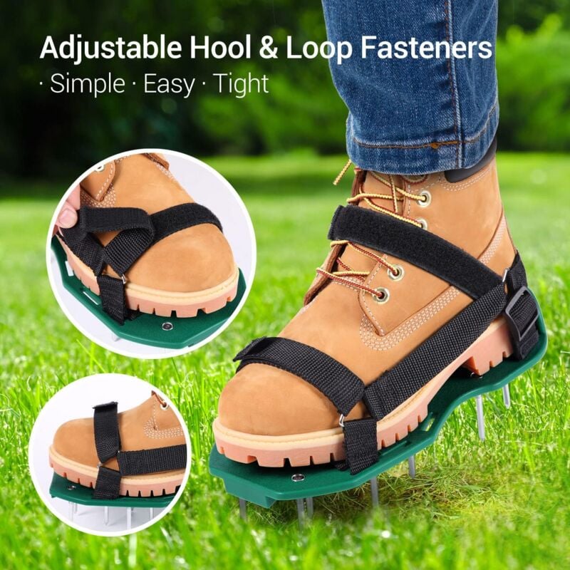 Lawn Aerator Sandals Free Installation, Lawn Spike Shoes Lawn Vertical Cutter Grass Shoes Garden—max - Image 2