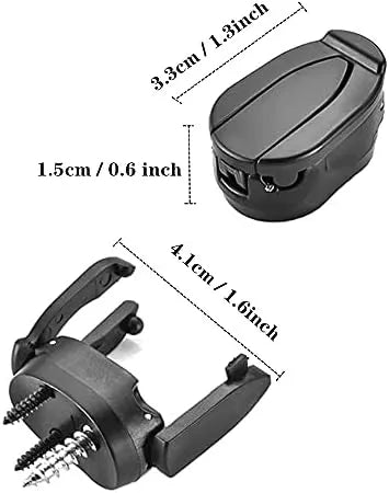 pcs Golf Ball Picker, Foldable Golf Ball Picker Claw Suction Cup Put On Putter Grip - Image 2