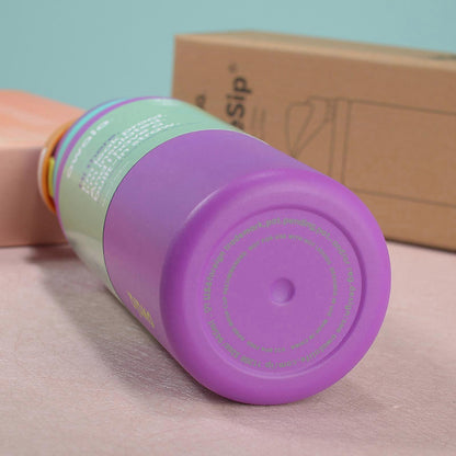 Large 710ml Off-White Thermos Bottle for Adventure lotus color - Image 3