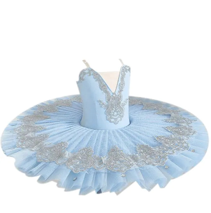 Ballet Tutu Dress Swan Dance Performance Costumes for Girls purple 160cm - Image 2