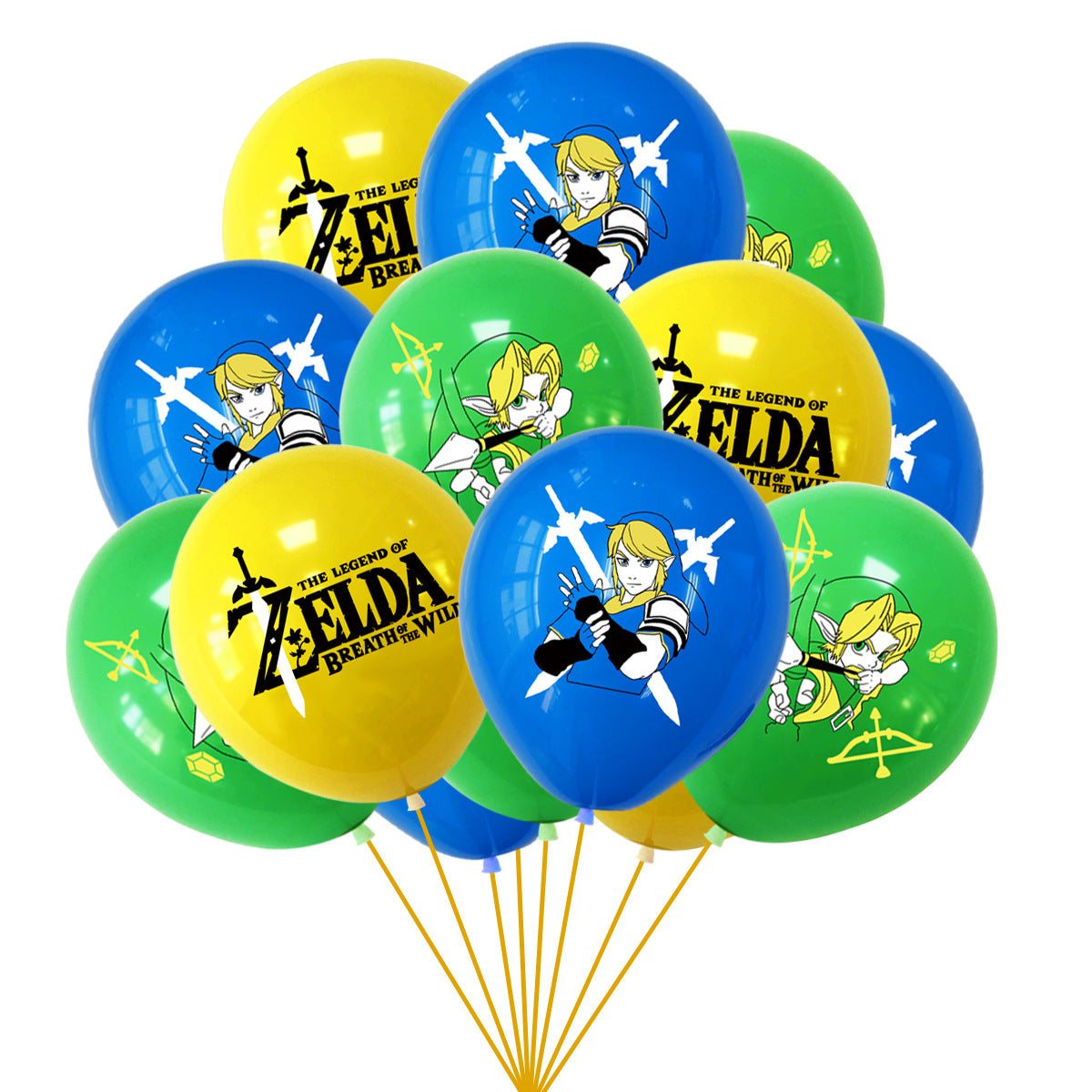 The Legend of Zelda Party Decorations: Complete set for a Hyrule-themed birthday party! Package 1 18Pcs Balloons Set Package 1 18Pcs Balloons Set - Image 3