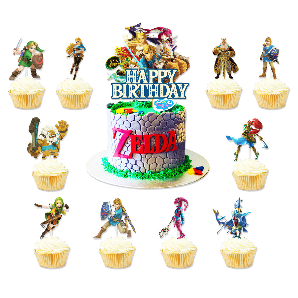The Legend of Zelda Party Decorations: Complete set for a Hyrule-themed birthday party! Package 1 18Pcs Balloons Set Package 1 18Pcs Balloons Set - Image 4