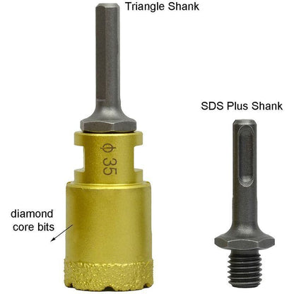 M14 external thread to SDS Plus internal thread and internal triangle adapter for drill grinder, from DEBUNS - Image 5