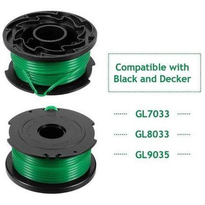 Pack of 6 spools of line for Black and Decker GL7033, GL8033, GL9035 grass trimmer, 6 m, - Image 4