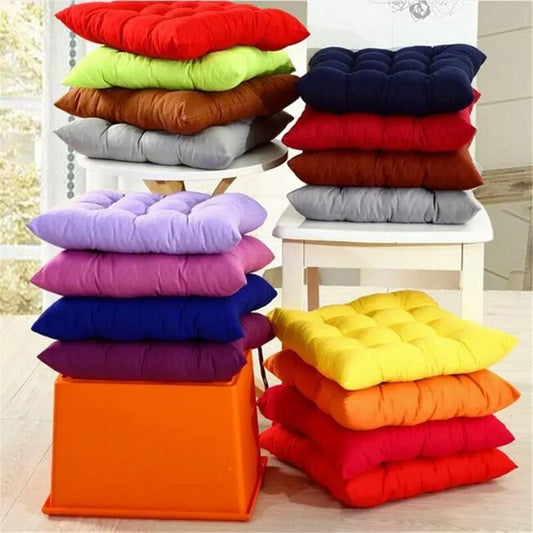 Square Chair Cushions 40x40 Quilted Carpet Home Decor Colorful Comfortable Indoor Outdoor Gray - Image 2