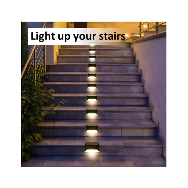 16-Pack Solar Lights for Outdoor Use, Waterproof LED Solar Lights for Stairs, Fence, Garden, Patio and Walkway 16pcs 16psc - Image 5