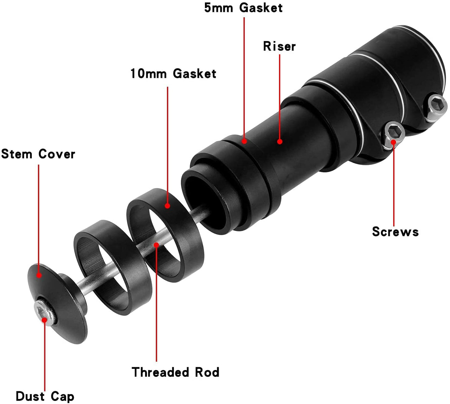 INF bicycle handlebar extension black - Image 5