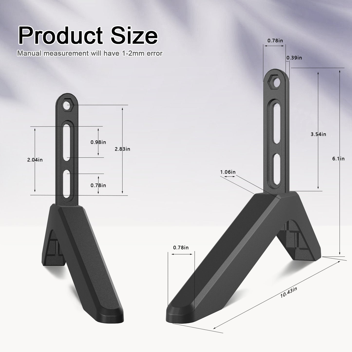 Universal TV Stand with Screws - Easy Installation - Tabletop Stand for Vizio, Samsung, LG, TCL, Hisense - Image 2