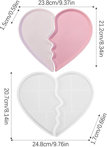 Heart Tray Mold – Jewelry Tray Mold Silicone, Jewelry Holder Resin Mold, Epoxy Resin Casting Mold, Jewelry Tray Dishes for Jewelry Storage - Image 5