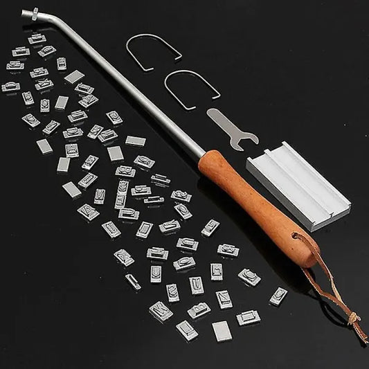 Printed Barbecue Wooden Handle Stamp Barbecue Meat DIY Steak - Image 5