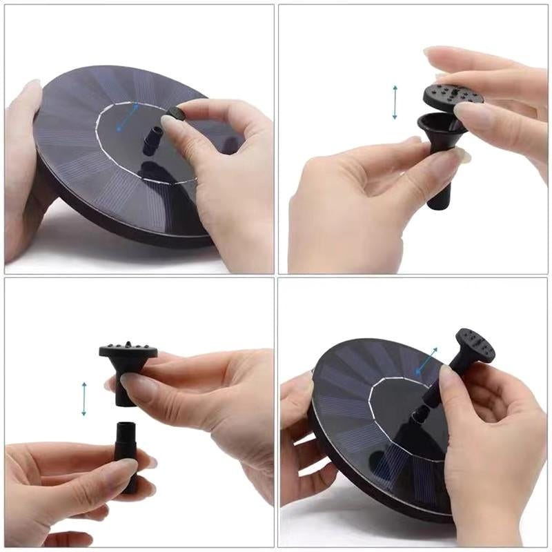 Promotion at a low price! Fountain - Solar Fountain / Water Fountain Solar Cell - 16 cm Black Black Black Black Black - Image 6