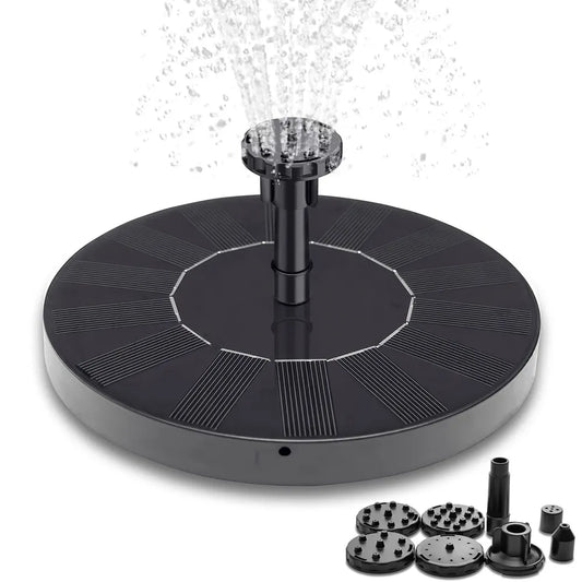 (Special Offer) Campaign at a low price! Fountain - Solar Fountain / Water Fountain Solar Cell - 16 cm Black Black Black Black Black