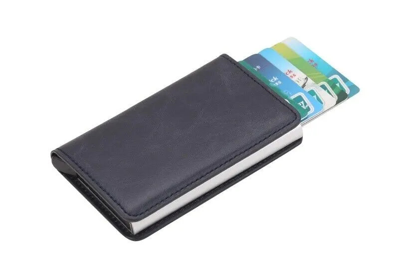 Card Holder with RFID & NFC Protection - Choose your color! Dark blue Dark blue - Image 2