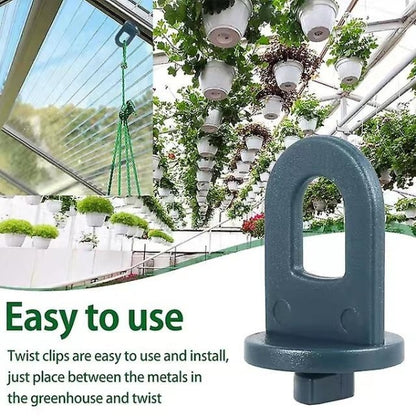 Greenhouse Clamps Set of 50 with Extra Strong Grip and Eyelets - The Best Trellis and Plant Holder for Your Greenhouse - Greenhouse Accessories - Image 3