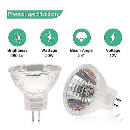 MR11 Halogen Bulbs (12-pack), GU4 Halogen Bulbs 12V 20W, MR11 GU4 Dimmable Bulbs for Ceiling Lighting - Perfect - Image 3