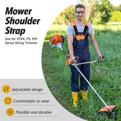 Universal Adjustable Comfort Double Strap Harness for Brushcutter Lawn Mower - Image 4