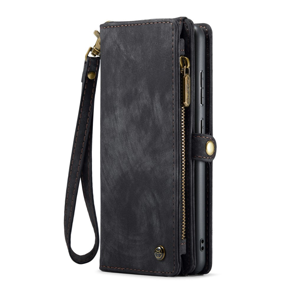 CaseMe Multi-Slot 2 in 1 Wallet Case Galaxy S25 Black - Image 2