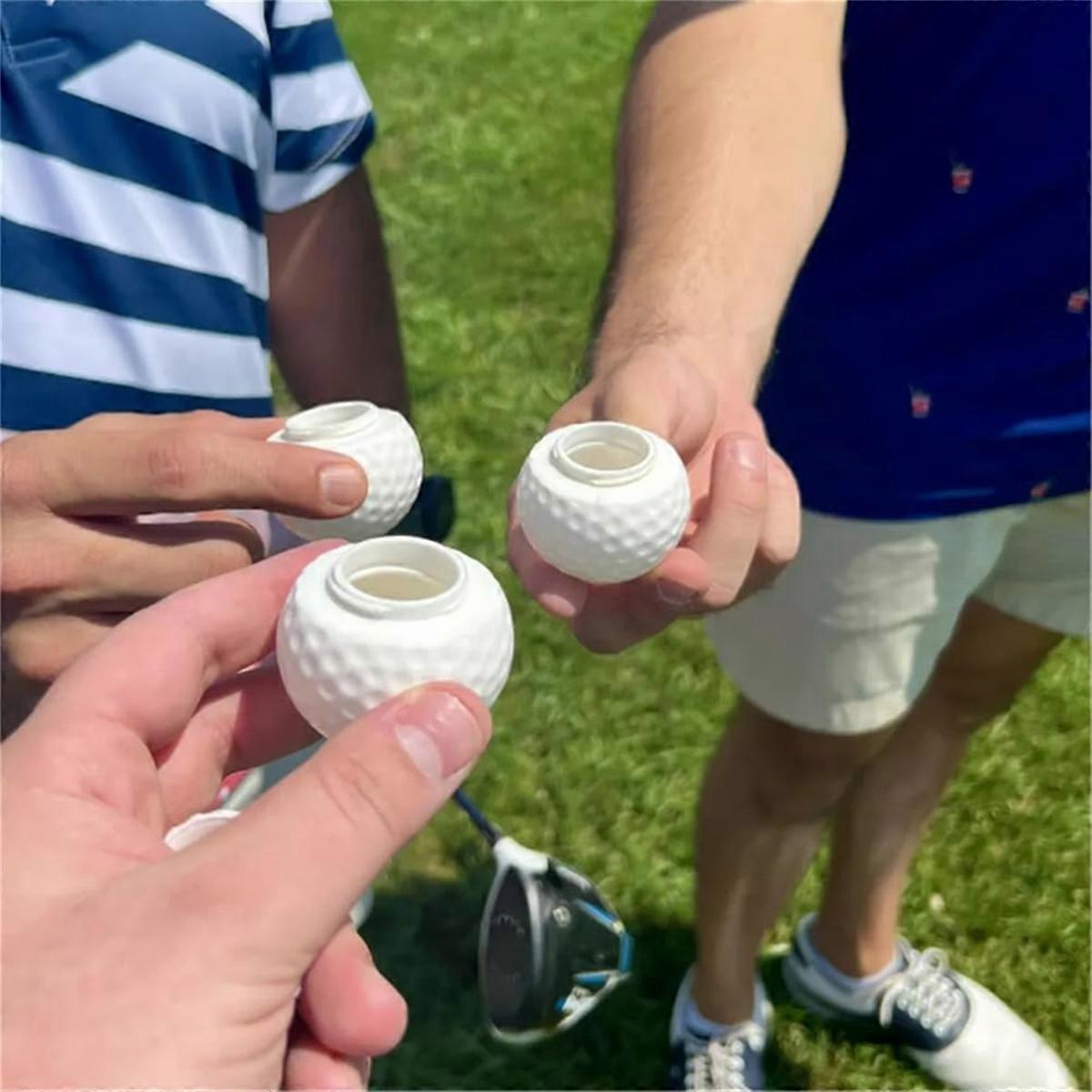pcs Golf Ball Shaped Shot Glasses Golf Ball Shot Glasses Cool Golf Ball Shot Glasses Perfect Gift for Golf Enthusiasts - Image 2