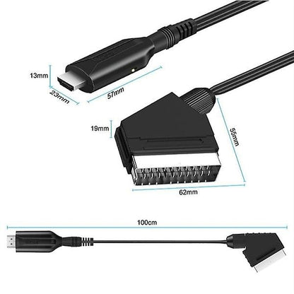 Scart to HDMI Converter, All-in-one Scart to HDMI Adapter, 1080P - Image 2