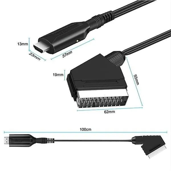 Scart to HDMI Converter, All-in-one Scart to HDMI Adapter, 1080P - Image 2