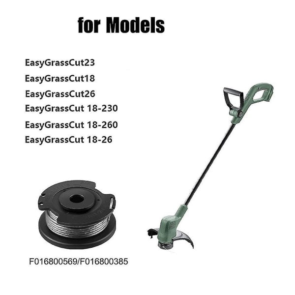 6-pack F016800569 Trimmer line spool and line for Bosch EasyGrassCut 23, 26, 18, 18-230, 18-260, 18-26 Replacement—max - Image 2