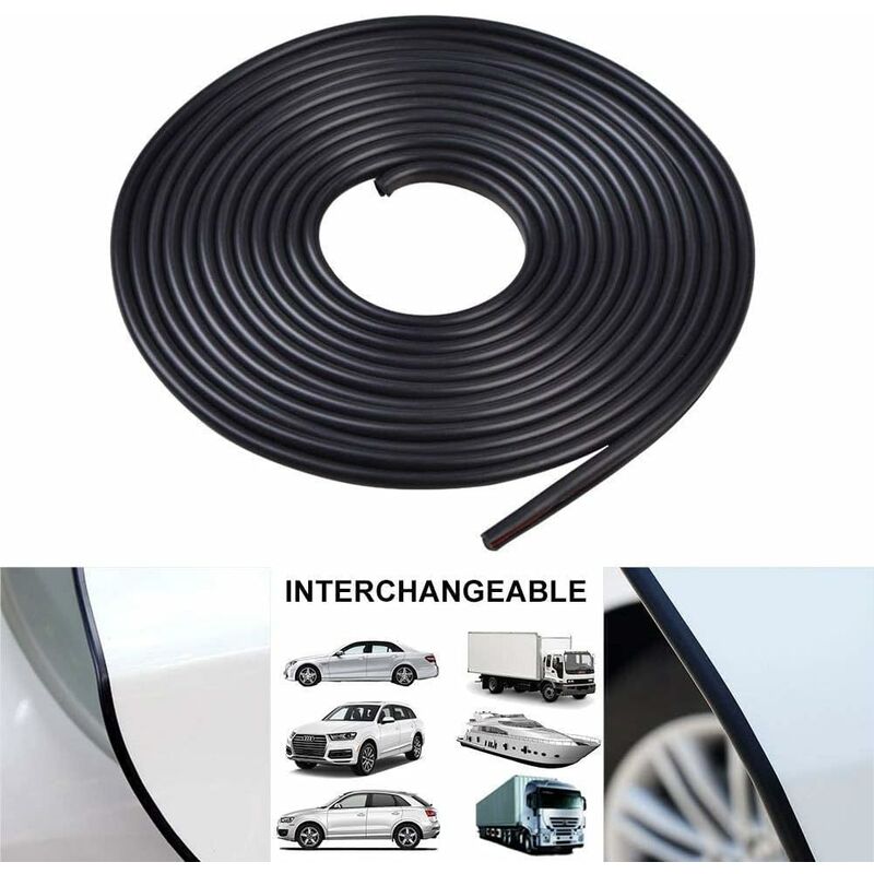 Car Door Protector Rubber Strip Door, 5M Car Door Edge Protector Door Strip Edge Strip Rubber Strip Anti-Scratch - Image 3