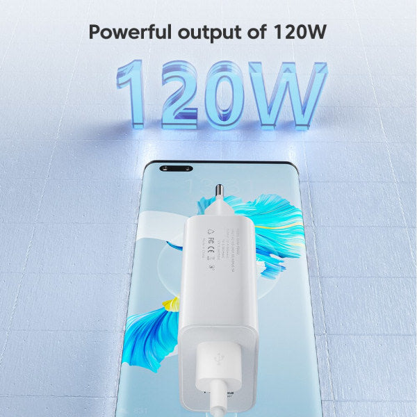 120W USB Charger Fast Charging QC3.0 USB C Cable Type C Cable Mobile Phone Charger for Huawei Samsung Xiaomi Fast Charging EU-White-10A - Image 3