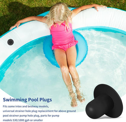4-Pack Pool Wall Plug Replacement Parts - Above Ground Pool Filter Pump Filter Hole Plug Compatible with Intex and Bestway - Image 4