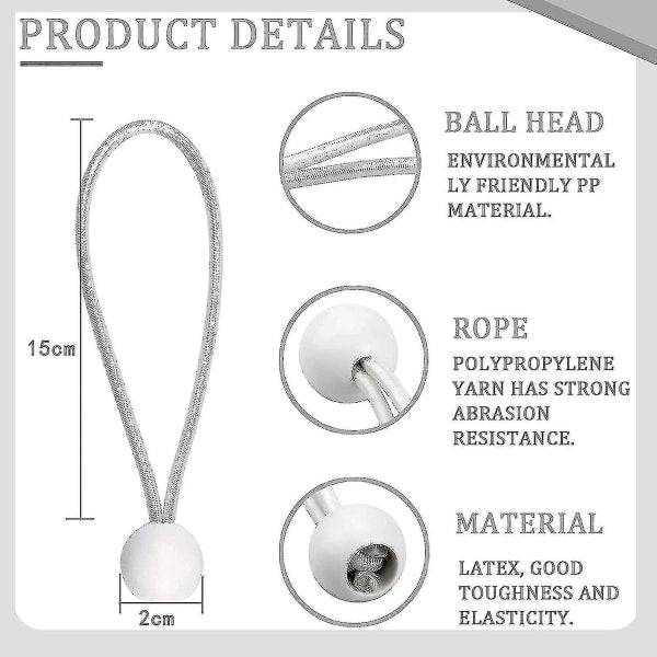 50-pack long rubber straps with buckle for tents, marquees, banners and tarpaulins - Image 4