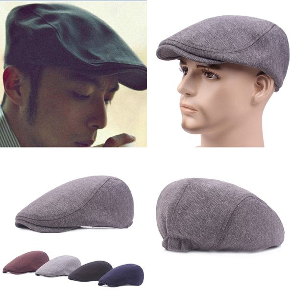 Cotton Cap for Men and Women - Soft Casual Beret, Solid Color Unisex - White, One Size - Image 2