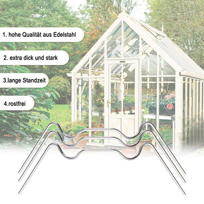 Greenhouse Clamps, 50-pack, greenhouse clamps, stainless steel W-clamps - Image 3