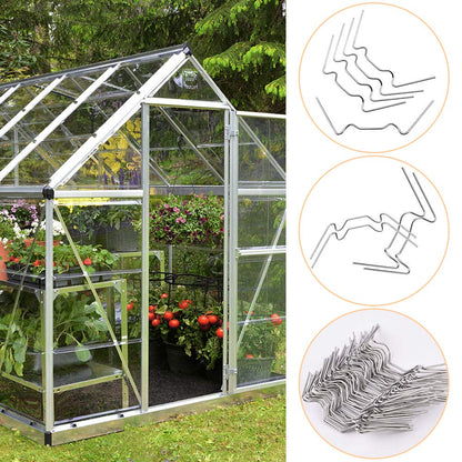 Greenhouse Clamps, 50-pack, greenhouse clamps, stainless steel W-clamps - Image 4