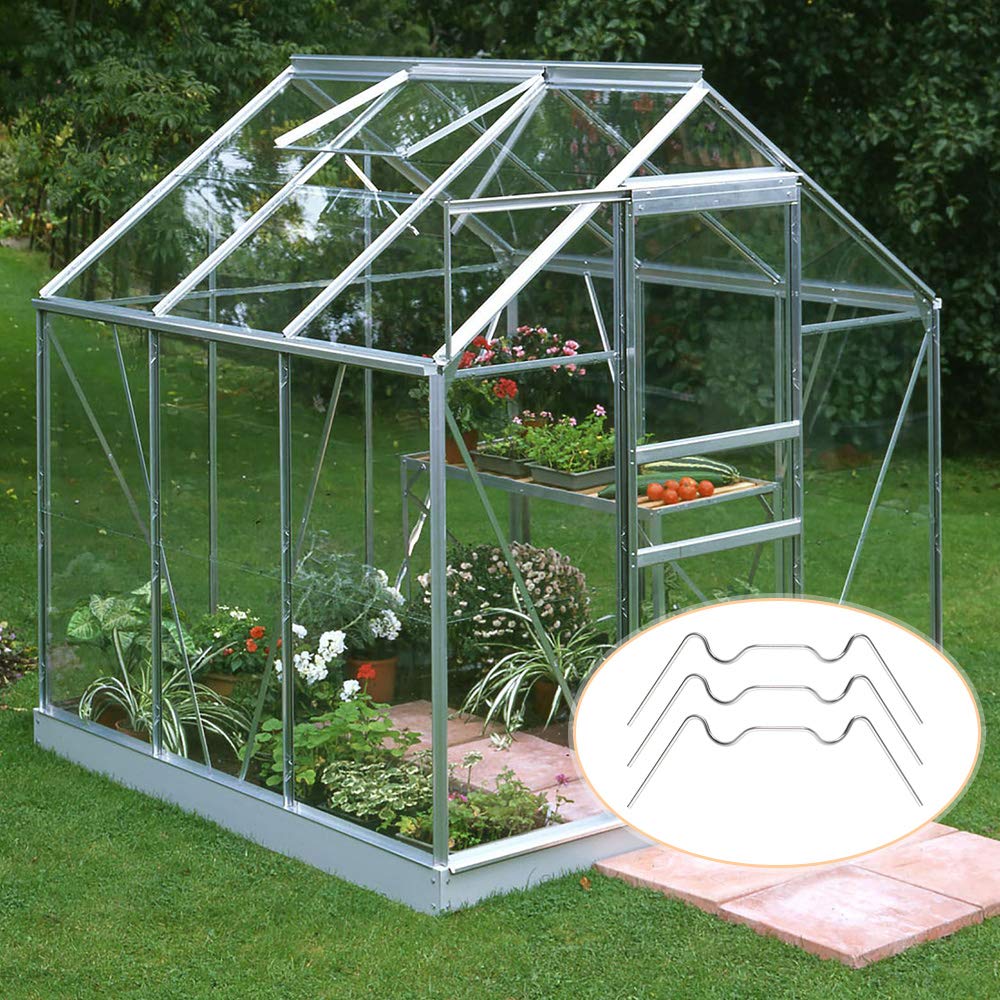 Greenhouse Clamps, 50-pack, greenhouse clamps, stainless steel W-clamps - Image 5