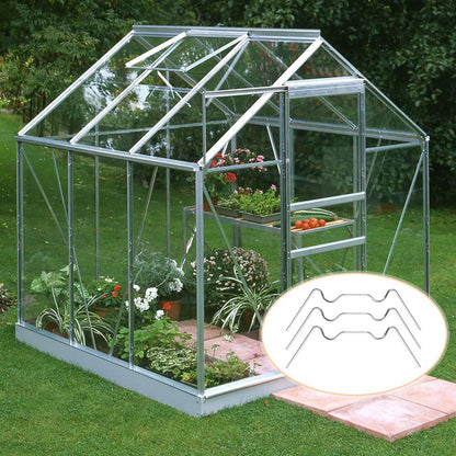 Greenhouse Clamps, 50-pack, greenhouse clamps, stainless steel W-clamps - Image 5