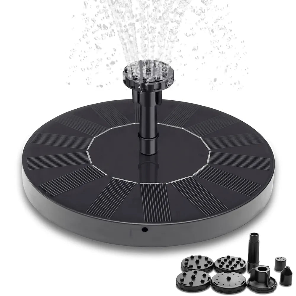 Promotion at a low price! Fountain - Solar Fountain / Water Fountain Solar Cell - 16 cm Black Black Black