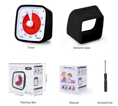 Visual Timer 60min - classroom school for children Black 150 - Image 2
