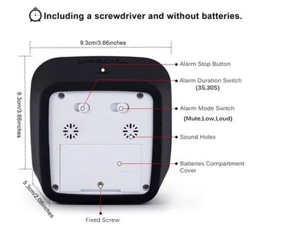 Visual Timer 60min - classroom school for children Black 150 - Image 4