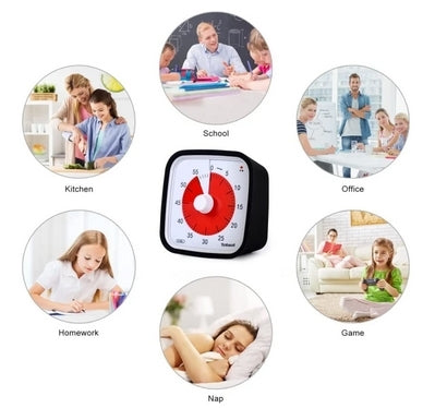Visual Timer 60min - classroom school for children Black 150 - Image 7